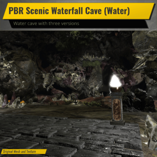PBR Scenic Waterfall Cave (Water)